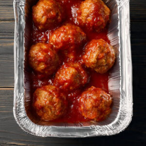 Almôndegas ao molho Vermelho