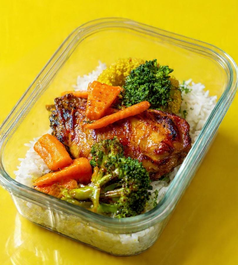 Contra coxa de frango assada