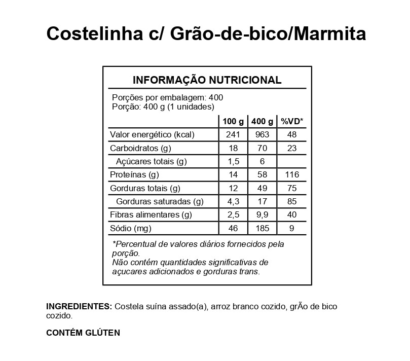 Costelinha c/ grão de bico - Imagem 2